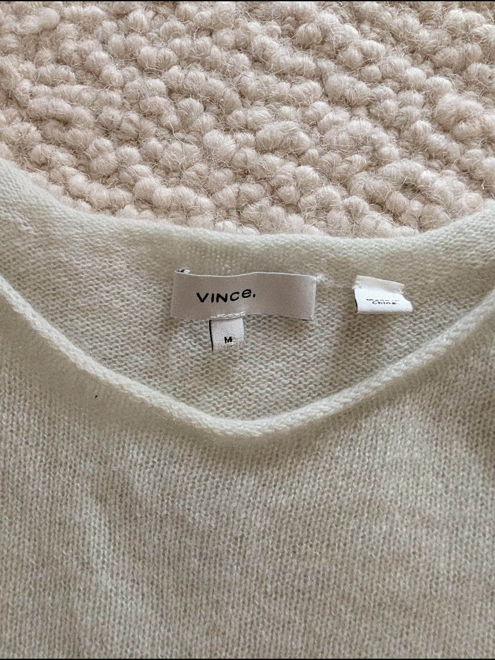 Vince Cream Crewneck Knit Sweater - Picture 2 of 2